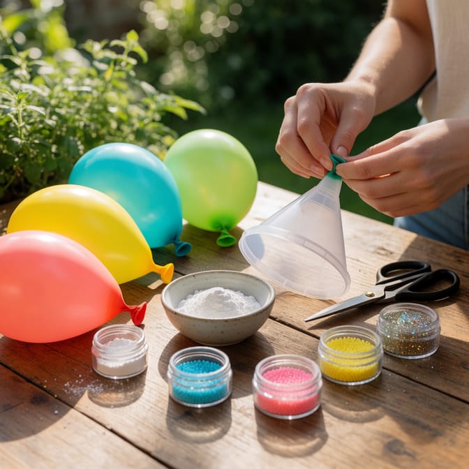 Checklist para hacer squishies con globo