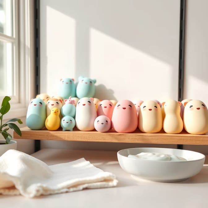 Comment nettoyer et ranger sa collection de squishies sans en abîmer