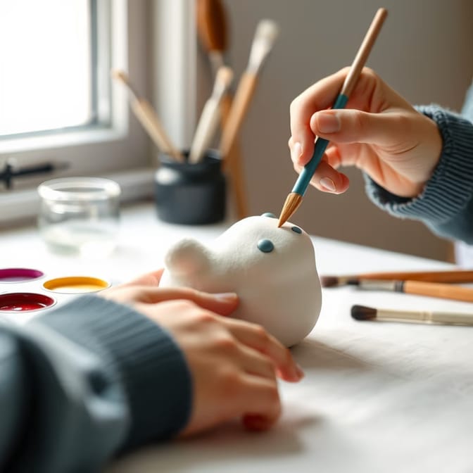 Peinture et finitions des squishies