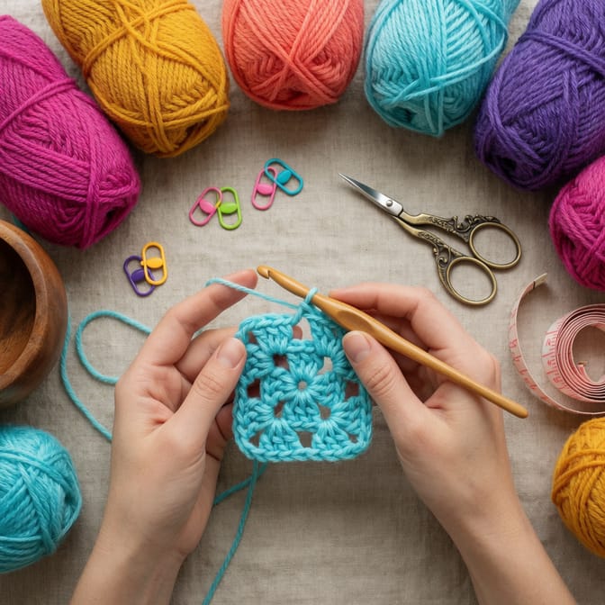 Keep yarn from tangling while crocheting with proper practice and technique