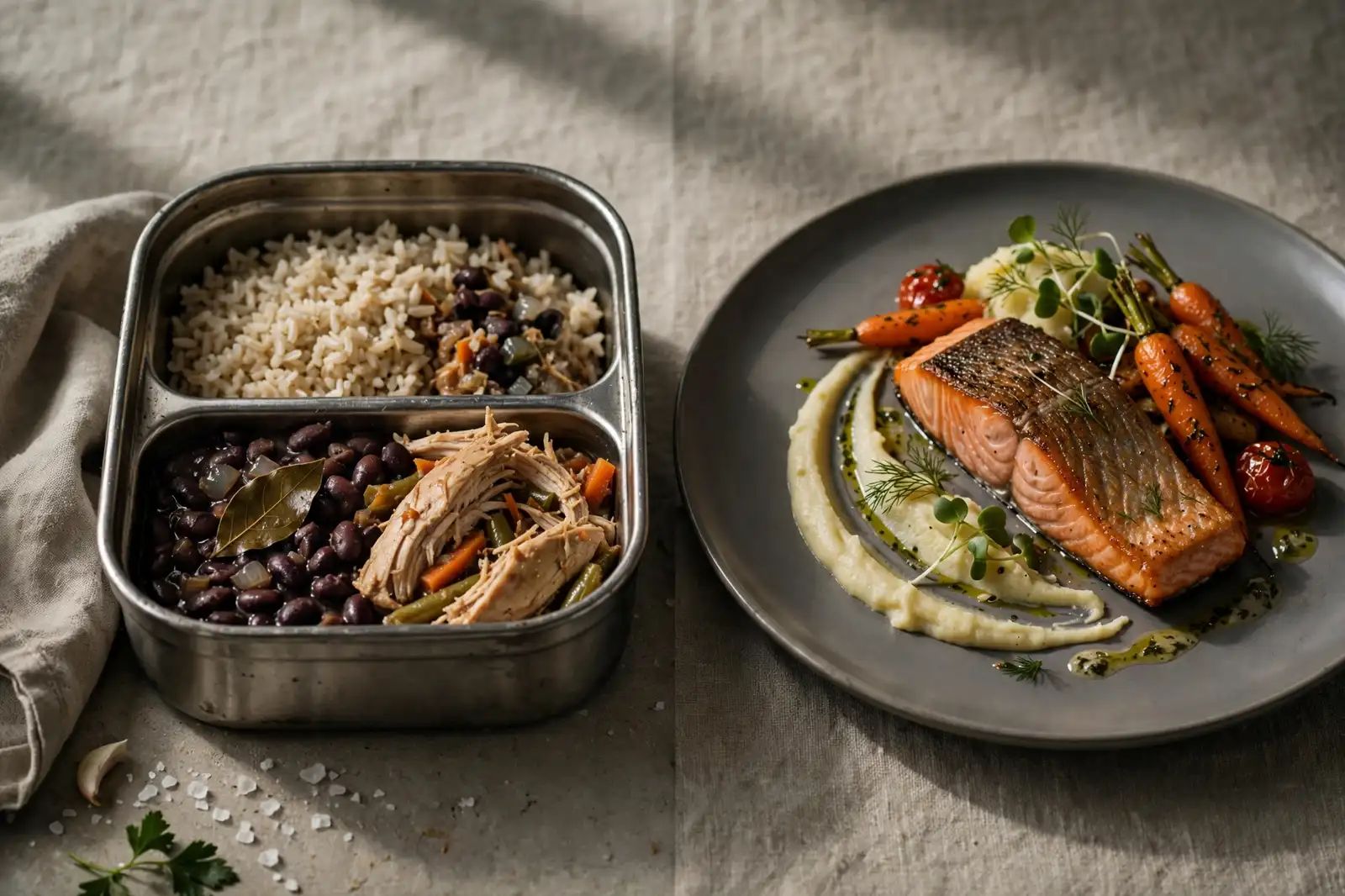 Marmitas Faites Maison vs Repas de Restaurant