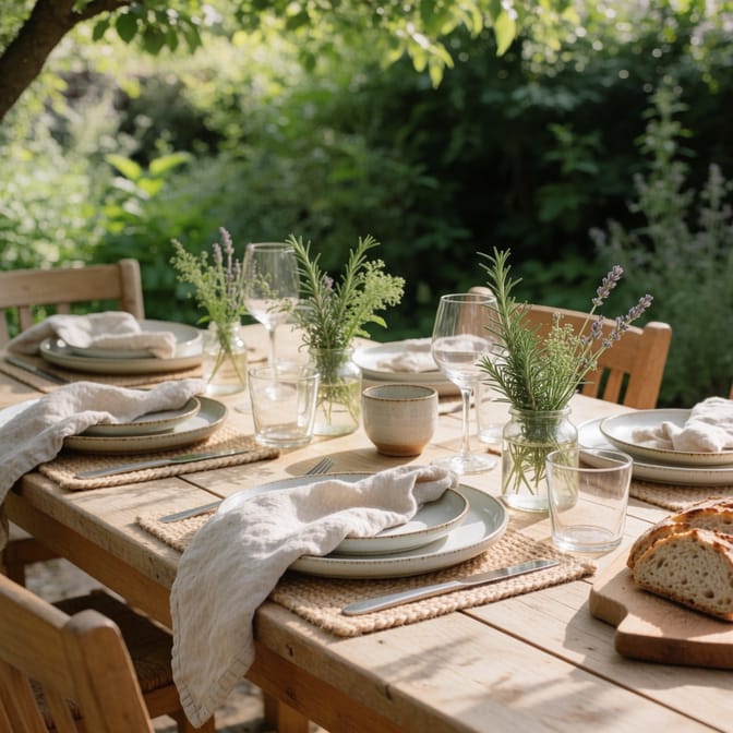 Natural centerpiece displayed, transforming spaces with existing resources
